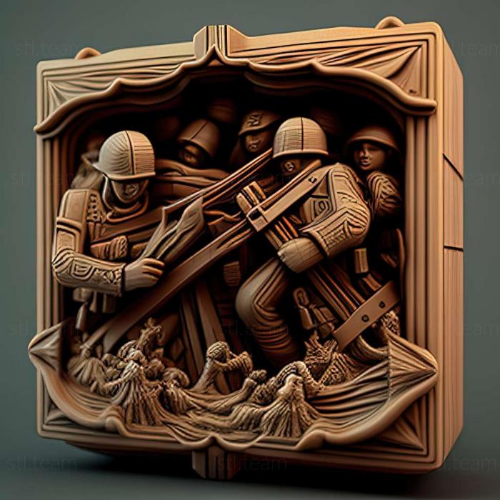3D модель Война игрушечных солдатиков Чегаме (STL)